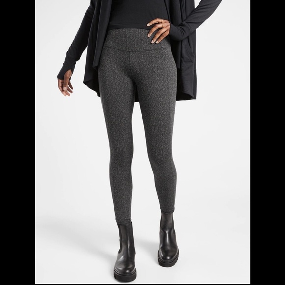 Athleta Delancey Textured Tight, Textured Stripe sz S #K2 - Picture 2 of 6